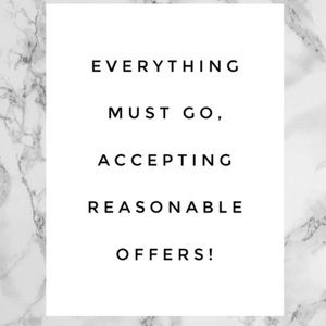 Accepting Reasonable Offers!!!